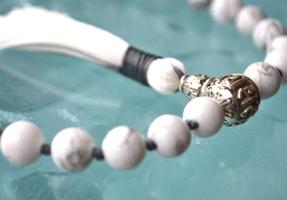Howlite Pocket Mala | 27 Beads for Calm & Clarity | ANKURA Collection