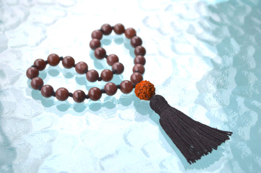 Garnet Pocket Mala | 27 Beads for Passion & Vitality | ANKURA Collection
