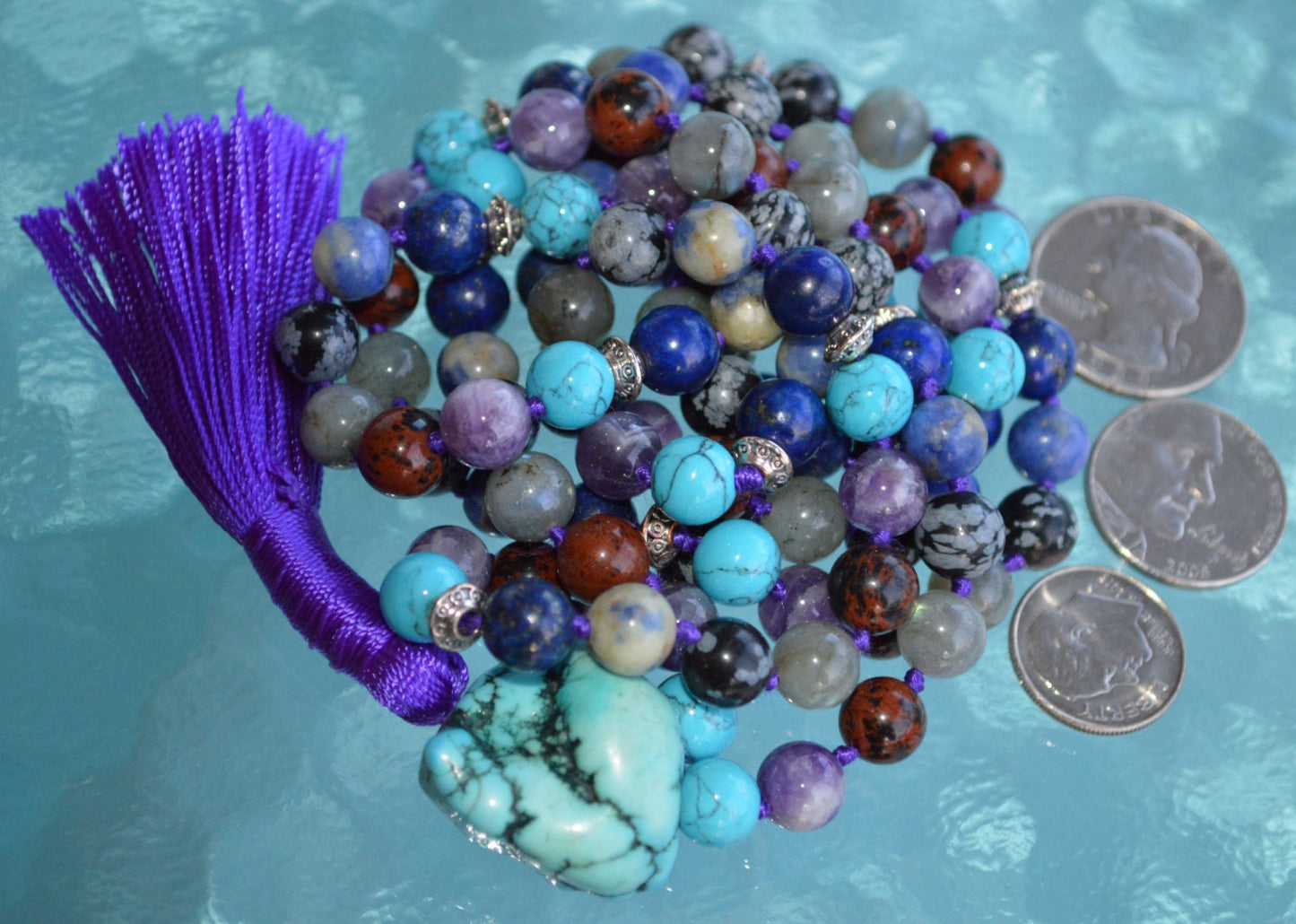Ultimate Sagittarius Zodiac Mala Necklace | 108 Hand-Knotted Beads | ASTRA Collection