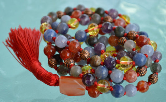 Ultimate Aries Zodiac Mala Necklace | 108 Beads | ASTRA Collection