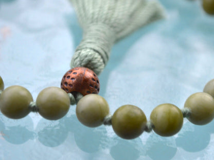 Taiwan Jade Pocket Mala | 27 Beads for Serenity & Balance | ANKURA Collection