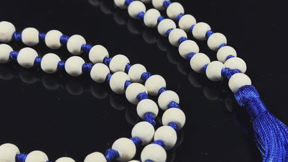 Hand-Knotted Tulsi Mala Beads Necklace – Natural & Ethically Sourced - 8mm 108 Beads – 7 Chakra Colors – Chakra Balancing & All Zodiac Birthstones – Spiritual Jewelry