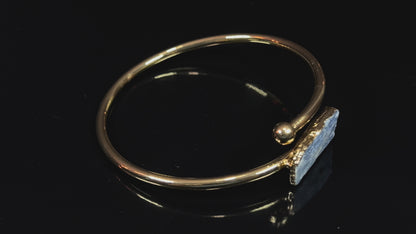 Celestial Kyanite Bangle | 18K Gold Plated | ALIGN & LUMA Collection