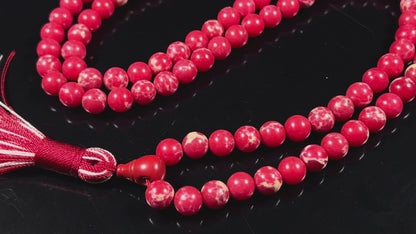 Tide & Stone Mala Necklace | Sea Sediment Jasper | 108 Beads | DHARA