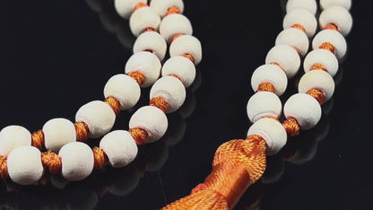 Hand-Knotted Tulsi Mala Beads Necklace – Natural & Ethically Sourced - 8mm 108 Beads – 7 Chakra Colors – Chakra Balancing & All Zodiac Birthstones – Spiritual Jewelry