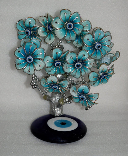 Cyber Monday Sale Fengshui Feng Shui Blue Evil eye tree for protection, good luck charm, positive energy vibes aura and decorationChristmas