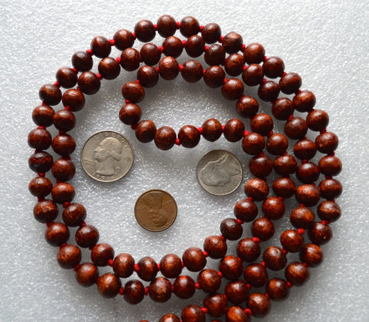 Rare 10mm Bodhi Buddha Prayer Beads Hand Knotted Mala Necklace - Energized Karma Nirvana Meditation 108 Beads For Awakening Chakra Kundalini