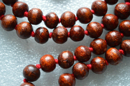 Rare 10mm Bodhi Buddha Prayer Beads Hand Knotted Mala Necklace - Energized Karma Nirvana Meditation 108 Beads For Awakening Chakra Kundalini