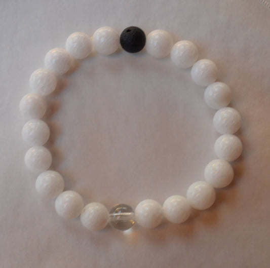 Lokai Style black and white matching love bracelet couple bracelets long distance relationship his and her anniversary gifts for men gifts
