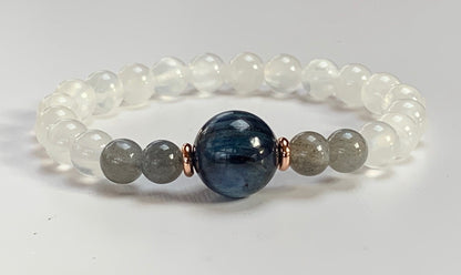 Kyanite, Labradorite & Selenite Psychic Bracelet | ALIGN & SHASHI Collection