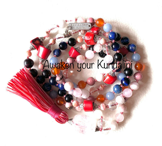 Ultimate Taurus Zodiac Mala Necklace | 108 Hand-Knotted Beads | ASTRA Collection