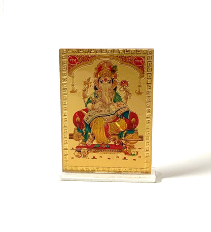 Lord Ganesha Framed Picture in Acrylic, Acrylic Photo Frame, Religious Gift, Spiritual Gift, Diwali Gift, For Office desk, side desk