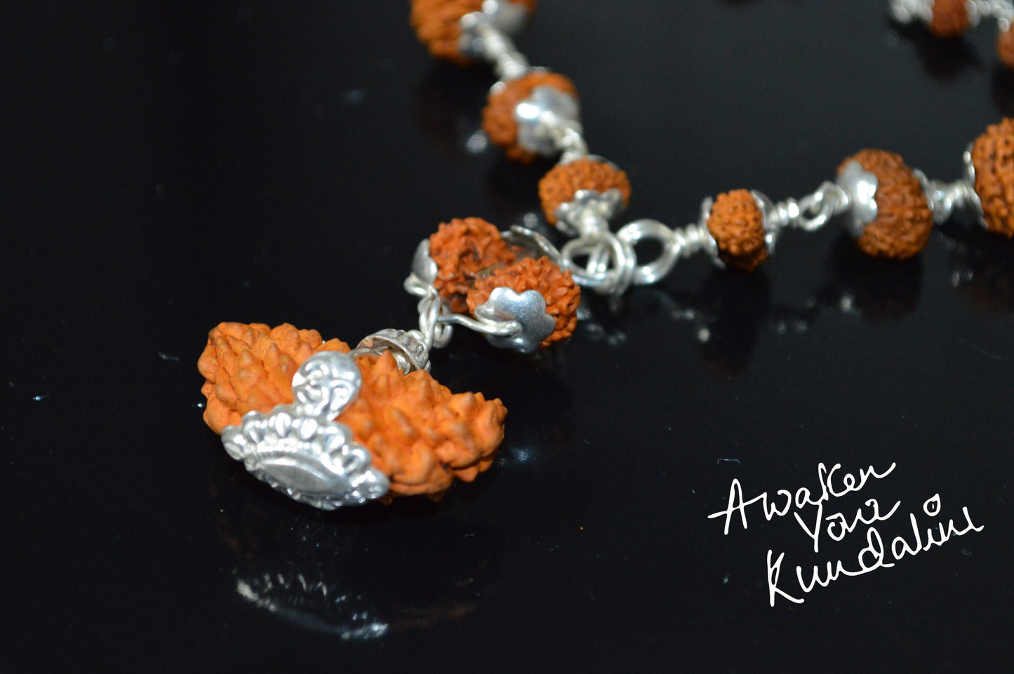 Certified 1 to 14 Mukhi Sidha Rudraksh mala Beads necklace - Sterling Silver - Genuine natural Rudraksha Hand knotted mala