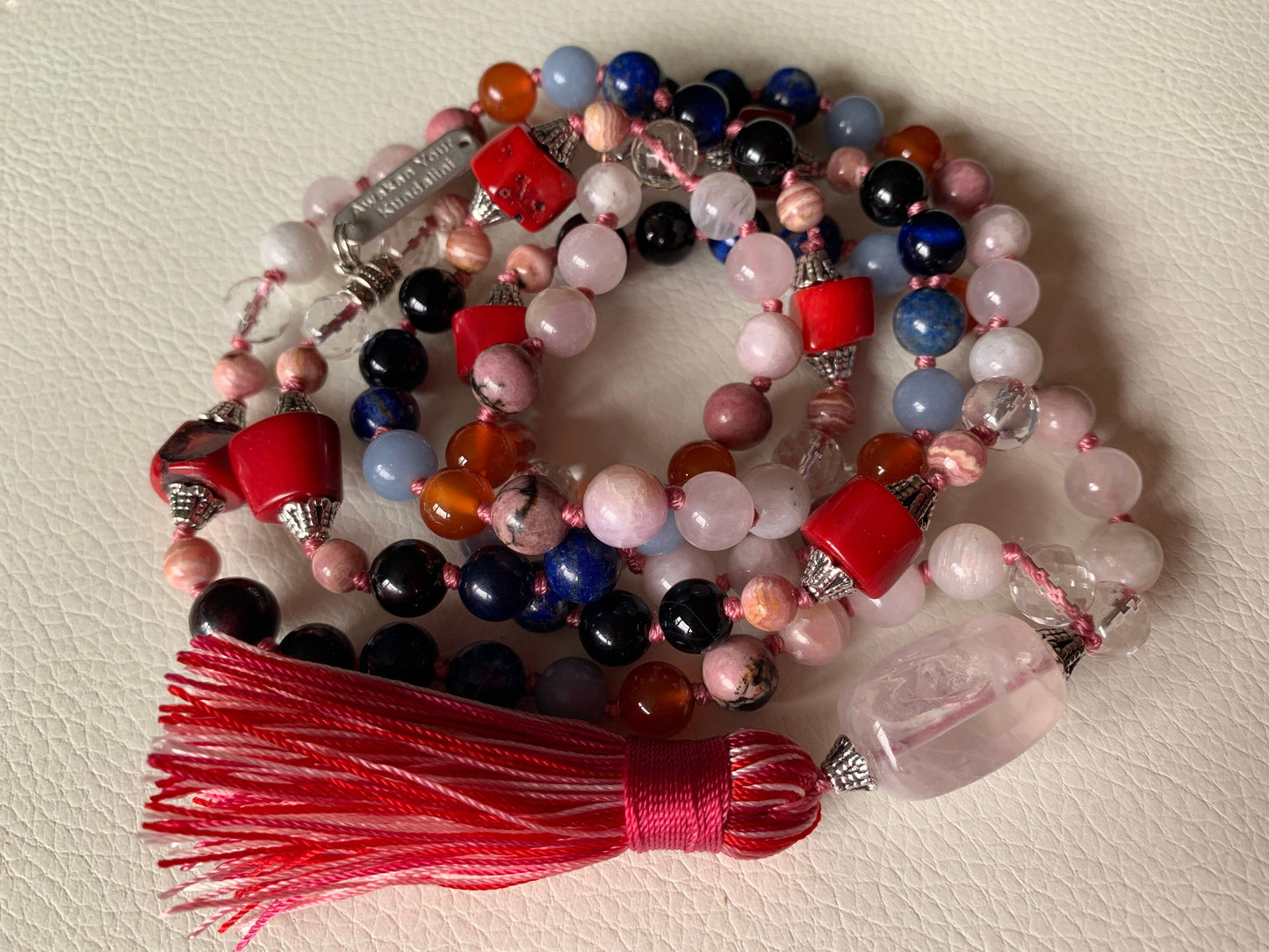 Ultimate Taurus Zodiac Mala Necklace | 108 Hand-Knotted Beads | ASTRA Collection