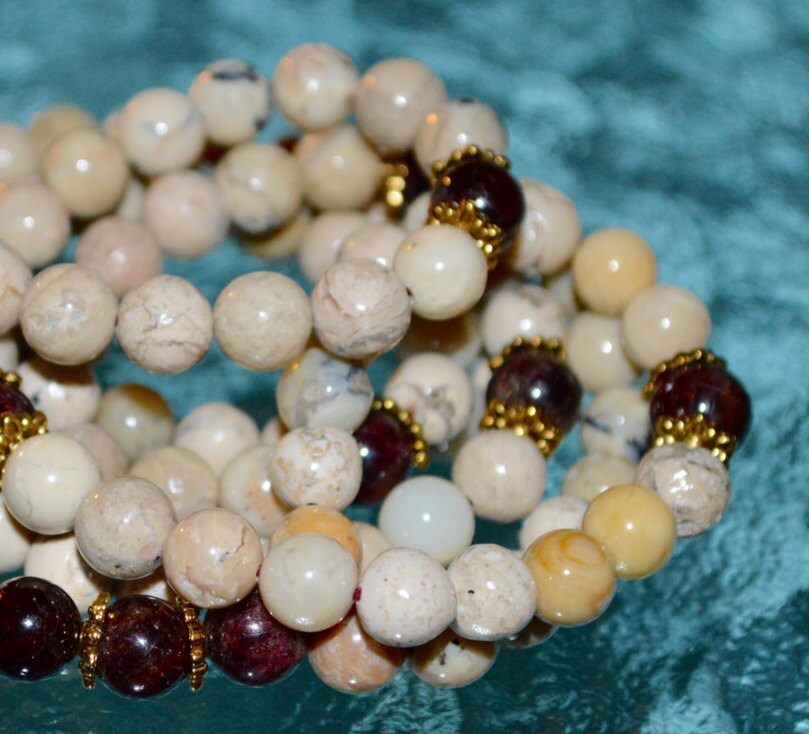 Rare Yellow Opal Necklace Garnet Mala Necklace Gold Opal Necklace Opal Jewelry Gold Bridesmaid Gift Minimalist Necklace Merchant stone beads